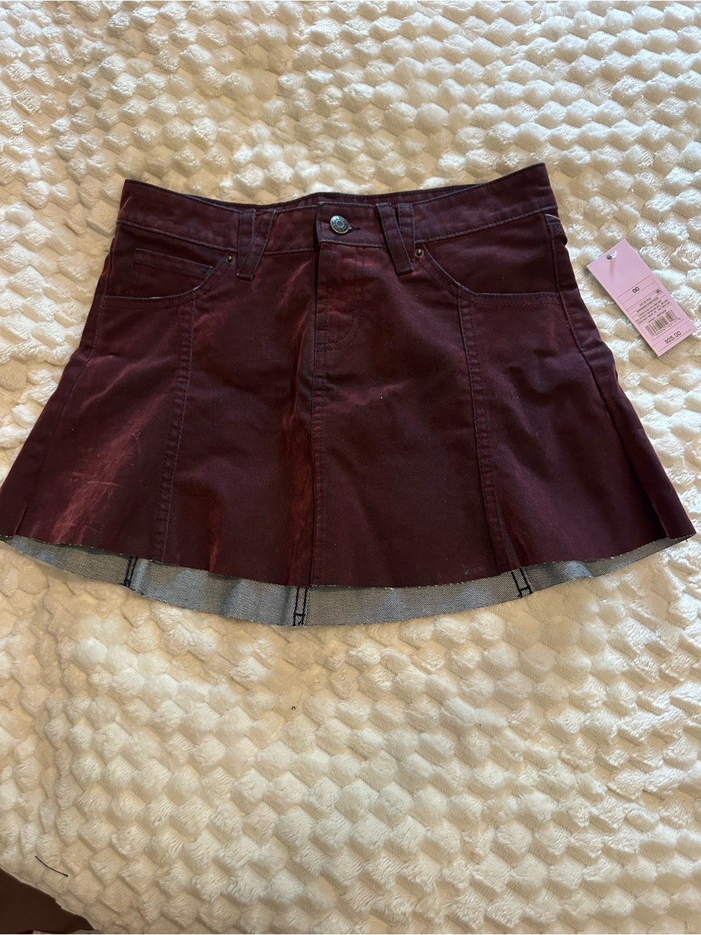 wild fable Burgundy A-Line Mini Skirt